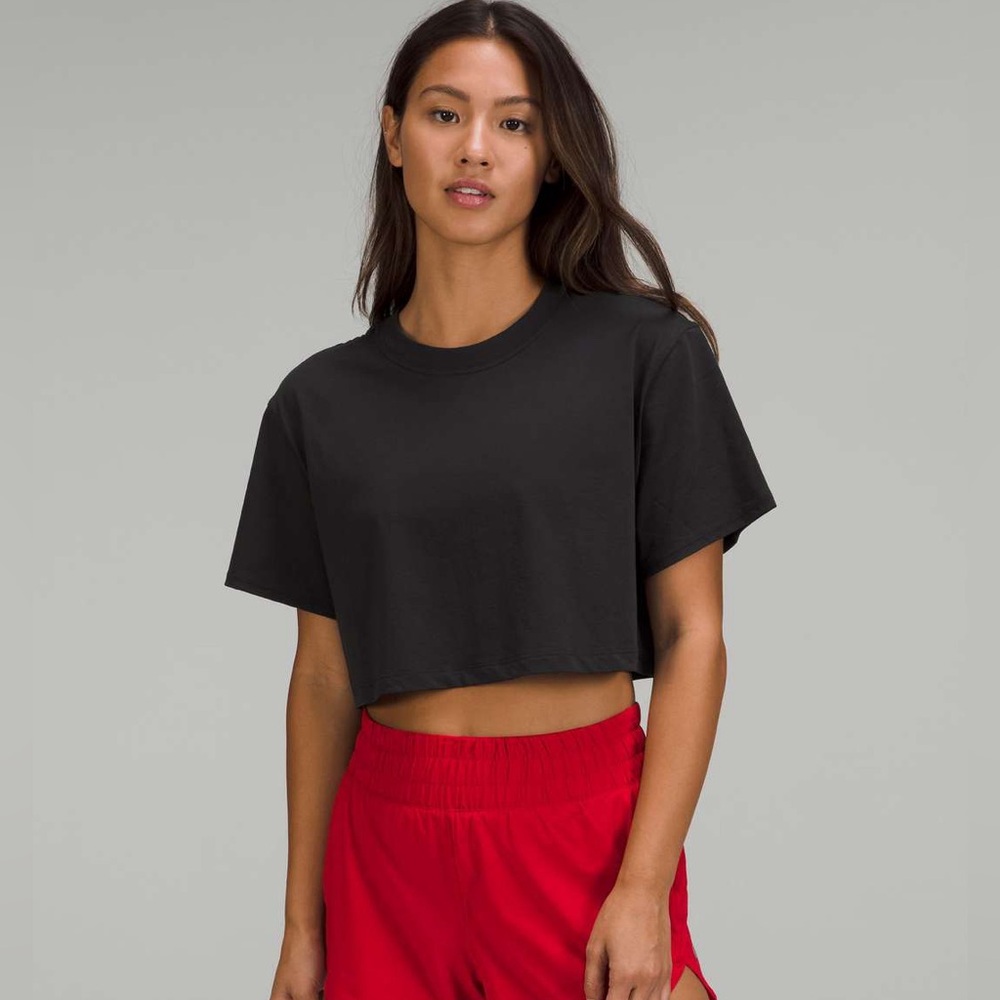 Lululemon All Yours Cropped Cotton T-Shirt
